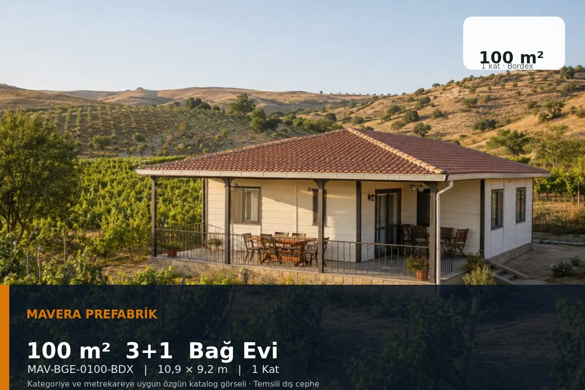 100 m² 3+1 Bordex Bağ Evi