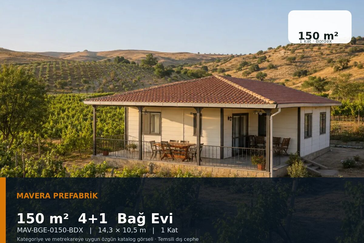 150 m² 4+1 Bordex Bağ Evi