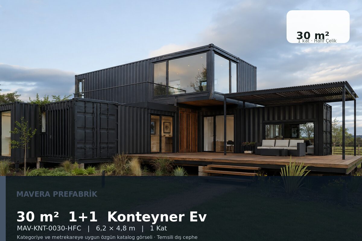 30 m² 1+1 Modüler Konteyner Ev