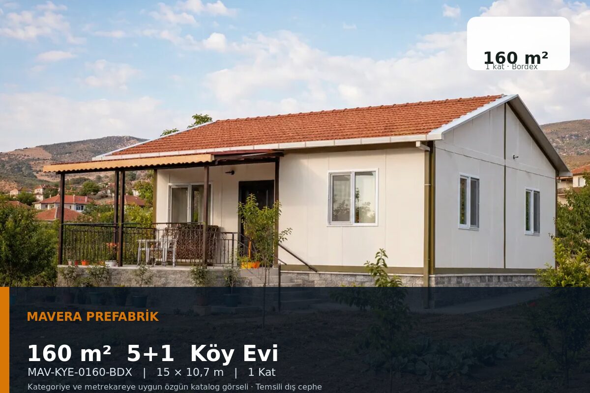 160 m² 5+1 Bordex Köy Evi