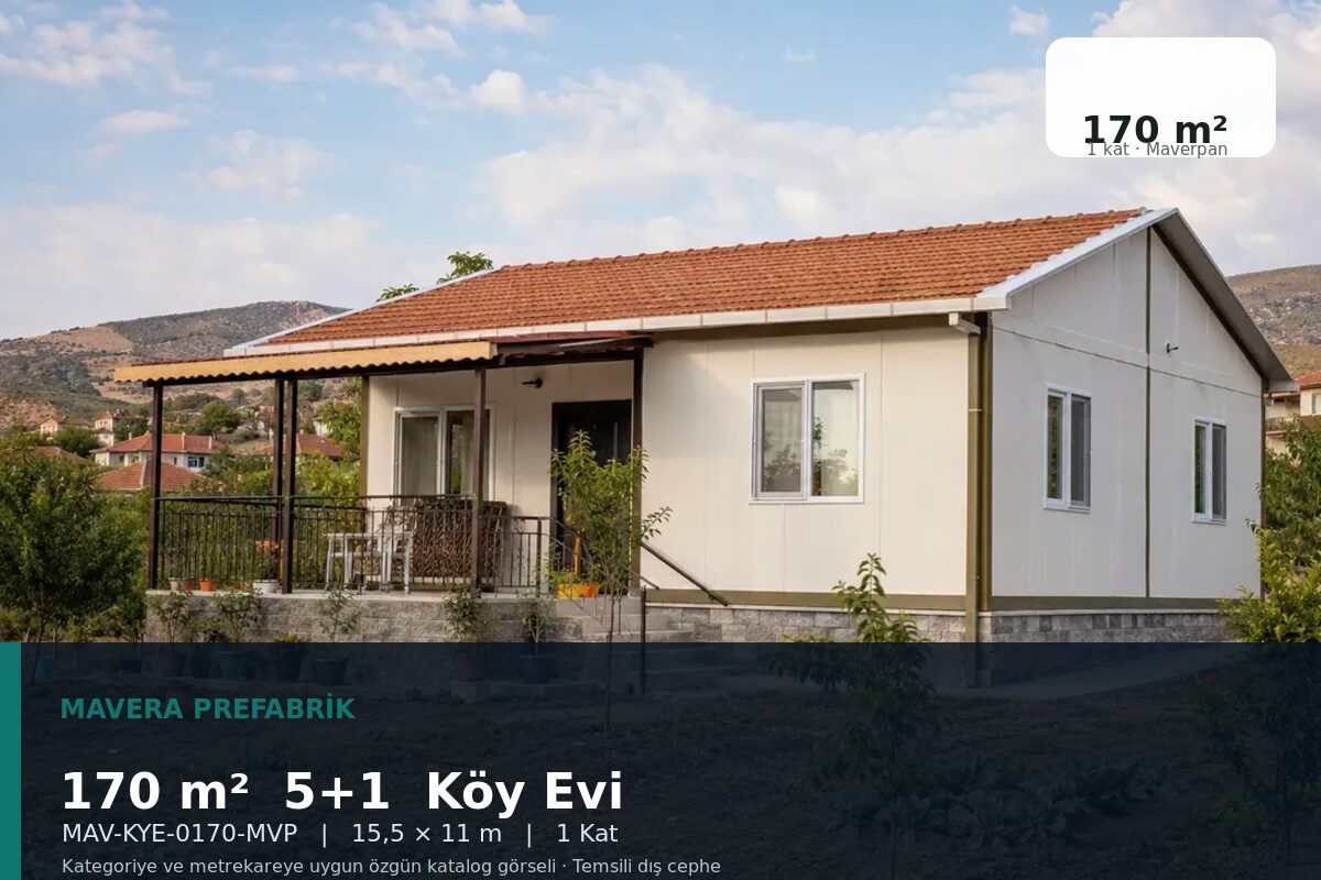 170 m² 5+1 Maverpan Köy Evi