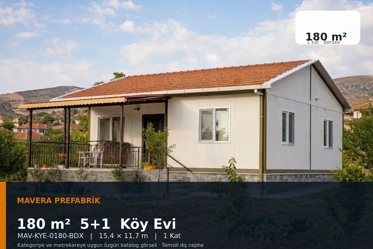 180 m² 5+1 Bordex Köy Evi