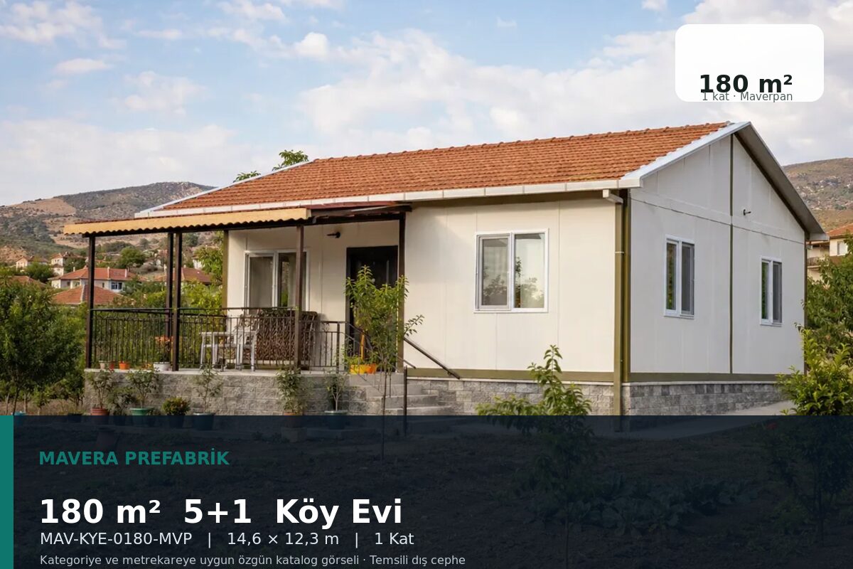180 m² 5+1 Maverpan Köy Evi