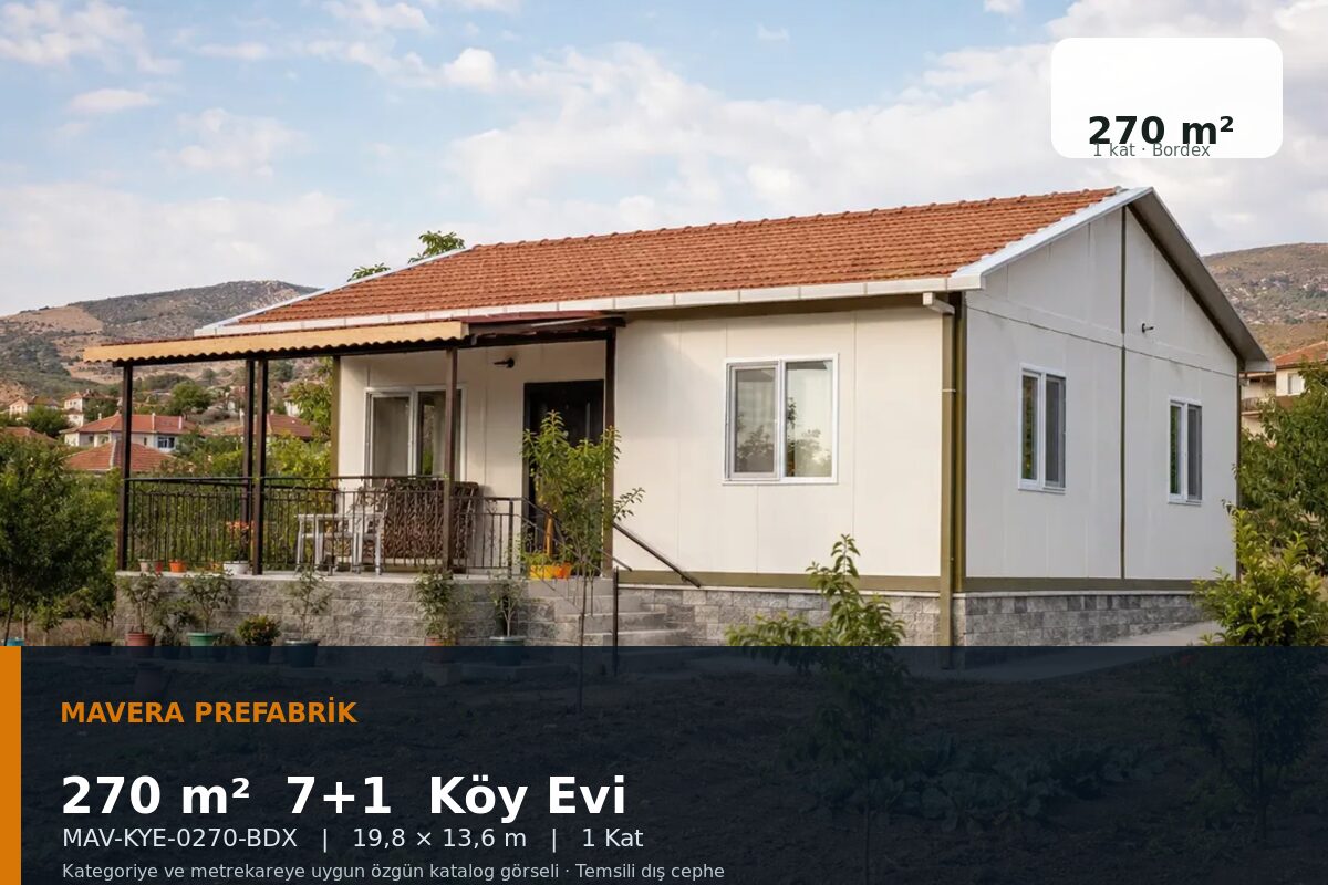270 m² 7+1 Bordex Köy Evi