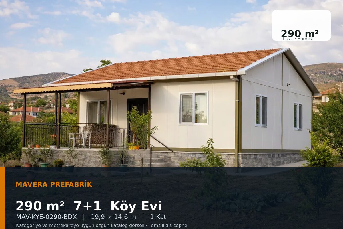 290 m² 7+1 Bordex Köy Evi