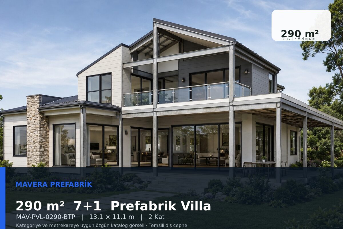 290 m² 7+1 Betopan Prefabrik Villa
