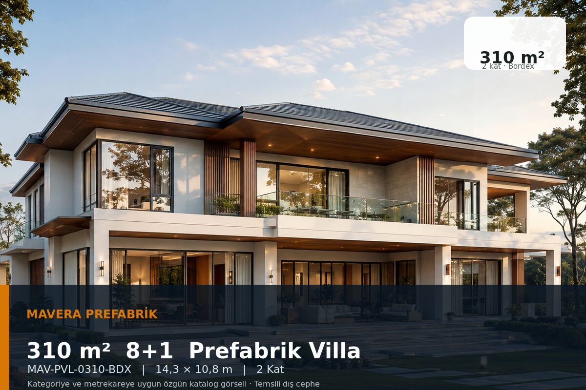 310 m² 8+1 Bordex Prefabrik Villa