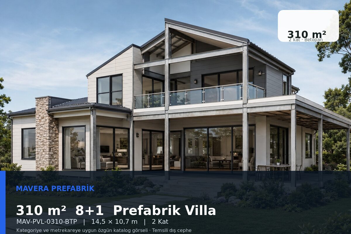 310 m² 8+1 Betopan Prefabrik Villa