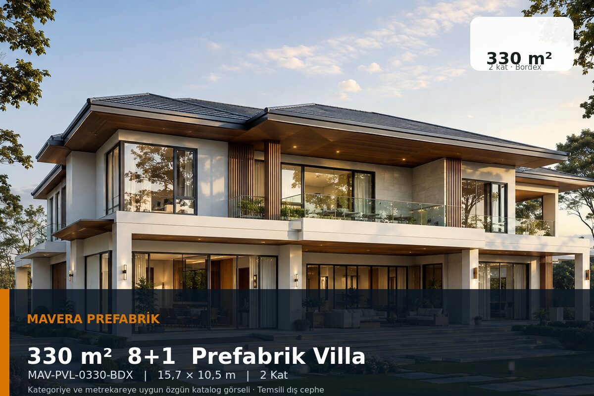 330 m² 8+1 Bordex Prefabrik Villa