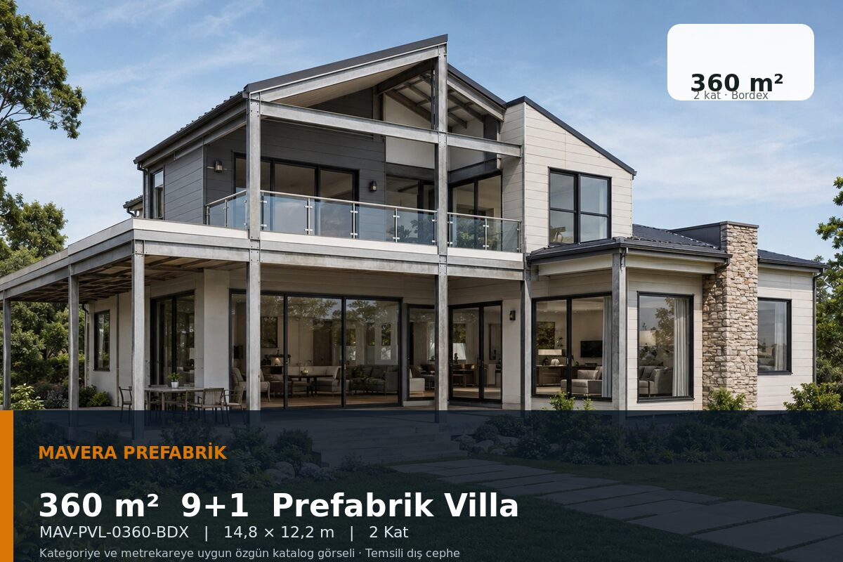 360 m² 9+1 Bordex Prefabrik Villa