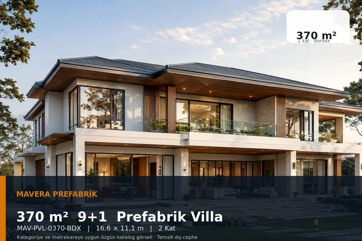 370 m² 9+1 Bordex Prefabrik Villa