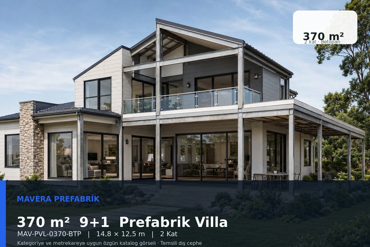 370 m² 9+1 Betopan Prefabrik Villa