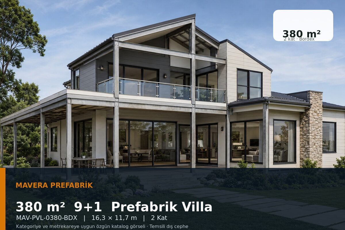 380 m² 9+1 Bordex Prefabrik Villa