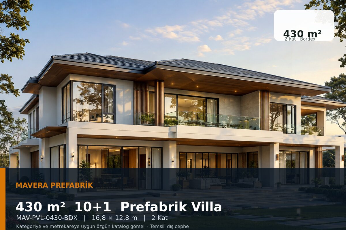 430 m² 10+1 Bordex Prefabrik Villa