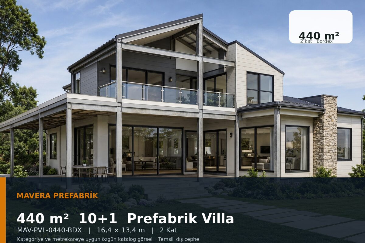 440 m² 10+1 Bordex Prefabrik Villa