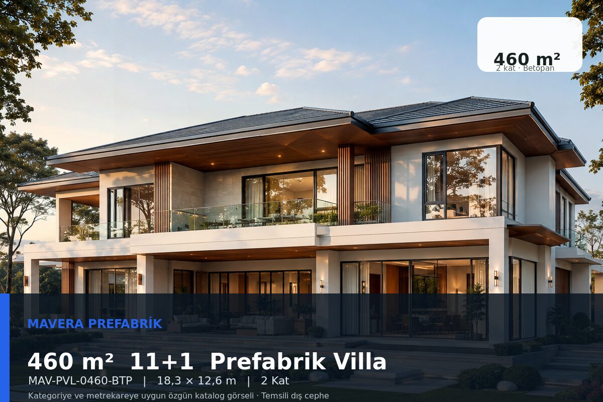 460 m² 11+1 Betopan Prefabrik Villa