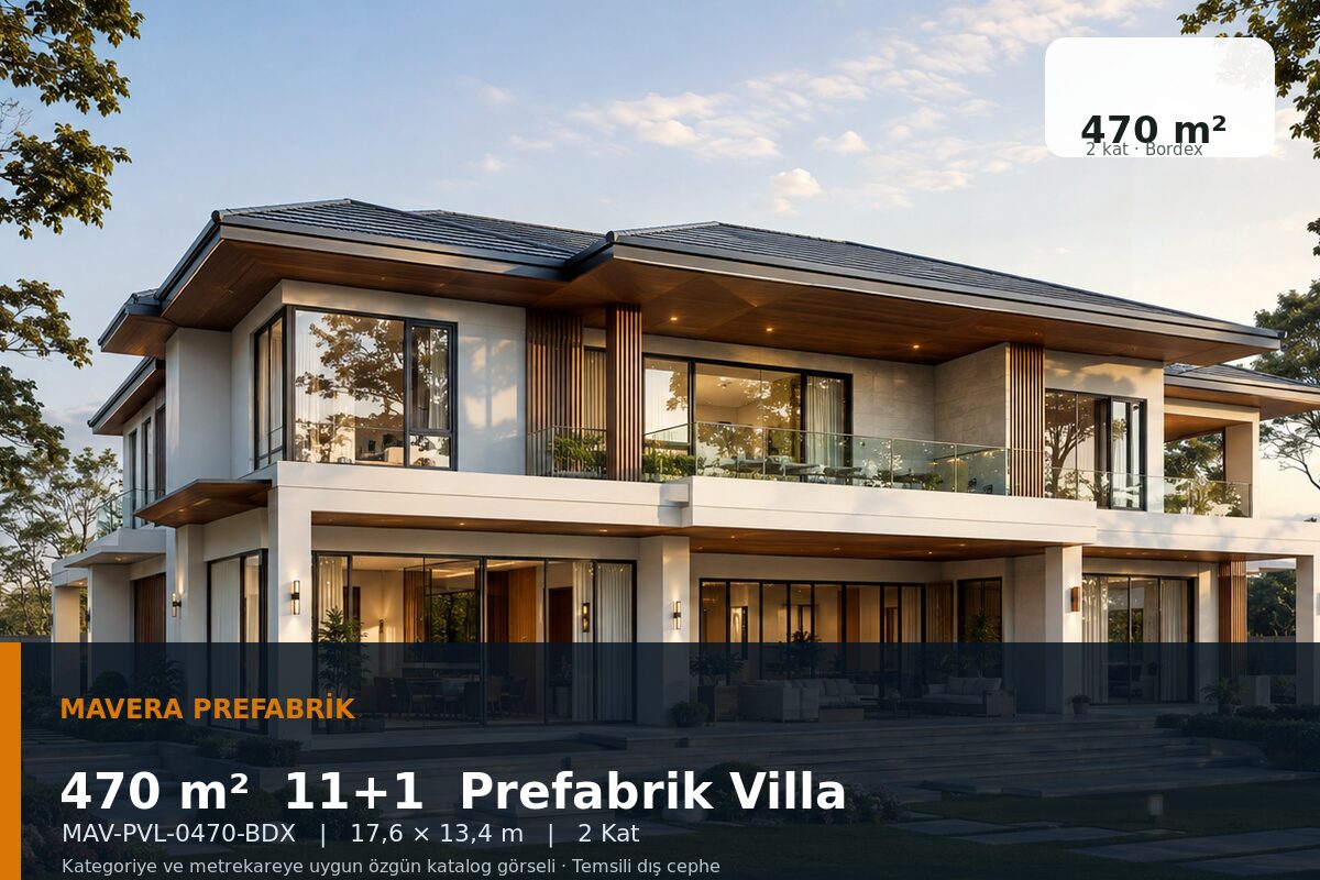 470 m² 11+1 Bordex Prefabrik Villa