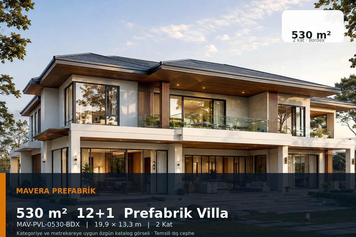 530 m² 12+1 Bordex Prefabrik Villa