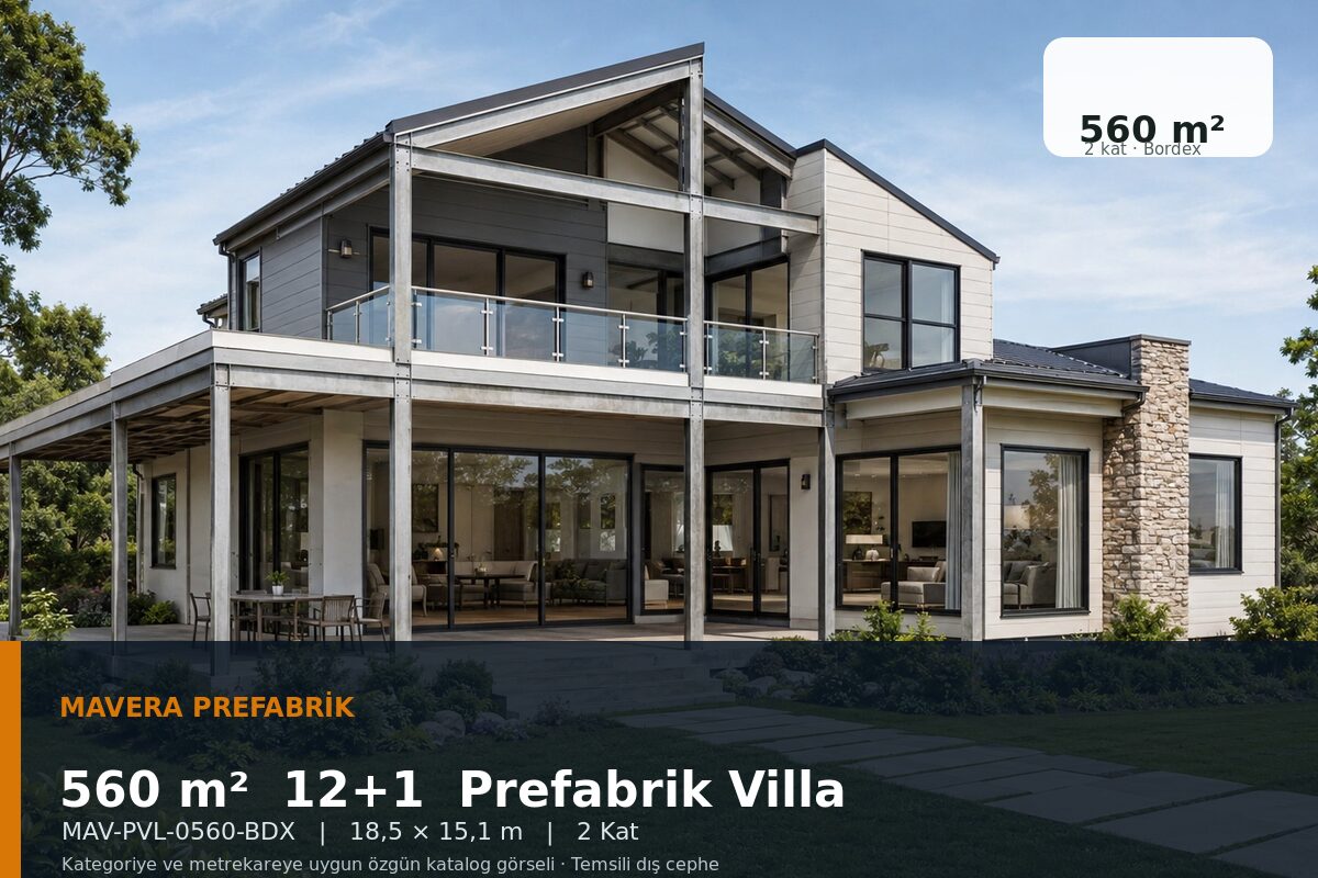 560 m² 12+1 Bordex Prefabrik Villa