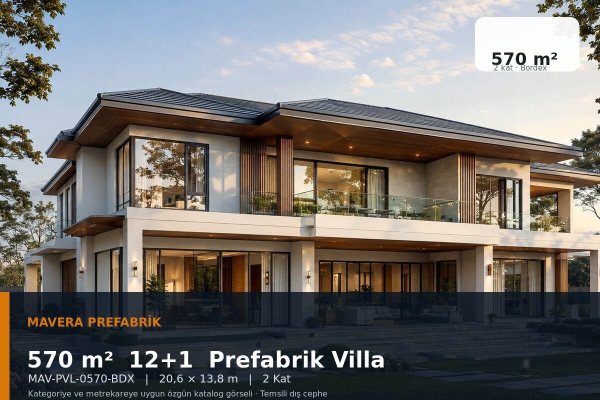 570 m² 12+1 Bordex Prefabrik Villa