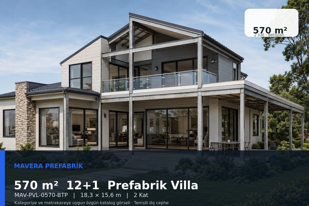 570 m² 12+1 Betopan Prefabrik Villa